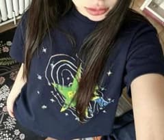 も*い様 archive Ｔシャツ opium 星柄 短丈 y2 古着 swagのサムネイル