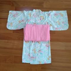hmj様専用　浴衣 110cm  サンリオ バンビ 水色のサムネイル