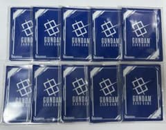 ガンダムカードゲーム リソースカード用スリーブ ブルー 100枚 10枚×10