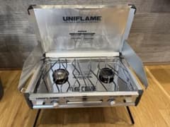 【美品】UNIFLAME US-1900 ツーバーナーコンロ 専用ケース付きのサムネイル