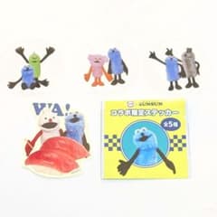 퍼펫 승순×스시로 콜라보레이션 스티커＋클리어 픽 3장 미사용 세트