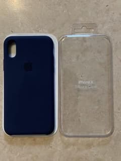 Apple純正 iPhone X シリコンケース ★ミッドナイトブルー★のサムネイル