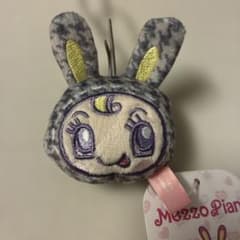 メゾピアノ フェイスマスコット ベリエちゃん ブラック 千鳥格子柄のサムネイル
