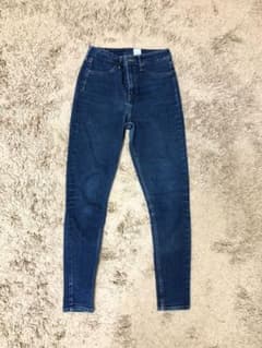 ハイウエスト　スキニー デニムパンツ　&denim h&mのサムネイル