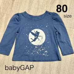 미품 Disney 팅커벨 긴팔 T셔츠 80