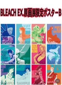 希少】BLEACH EX. キャラクターイラストポスターB セット(全12種