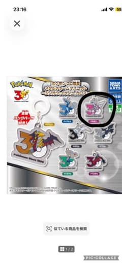 ポケモン 30周年 メタルチャームマスコット パルキアのサムネイル
