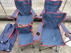 Coleman アウトドアチェア 4脚セット ネイビー/レッド　コールマン Coleman アウトドアチェア 4脚セット ネイビー/レッド コールマン