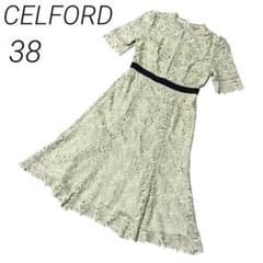 美品 38セルフォード フラワーレースワンピースロングドレス 佳子様