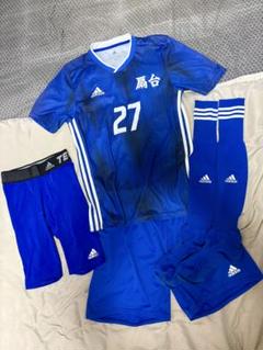 扇台中学サッカー部　公式戦ユニフォーム　スパッツ付属　M 支給品　上下セット 扇台中学サッカー部 公式戦ユニフォーム スパッツ付属 M 支給品