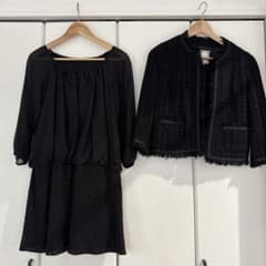 ブラックツイードワンピーススーツのサムネイル