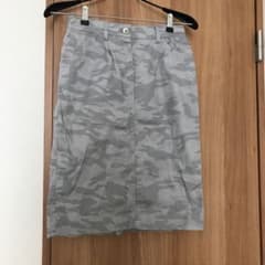 タイトスカート ロングスカート グレー カモフラのサムネイル