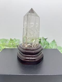 天然石スモーキークォーツ　龍彫りタワー置物　No.2260 天然石スモーキークォーツ 龍彫りタワー置物 No.2260 - メルカリ