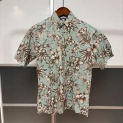 reyn spooner アロハシャツ 半袖 花柄 グリーン XSのサムネイル