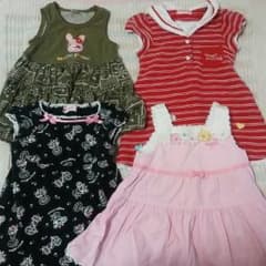 メゾピアノ　4点　ワンピース　セット　90のサムネイル