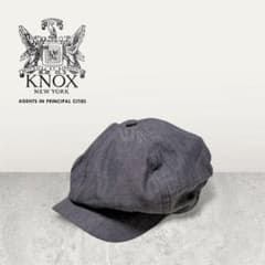 新品　KNOX NEWYORK プレミアム　キャスケット　ハンチング　ボタン付 新品 KNOX NEWYORK プレミアム キャスケット ハンチング ボタン付