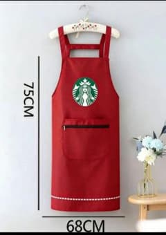 スターバックス エプロン レッド - メルカリ