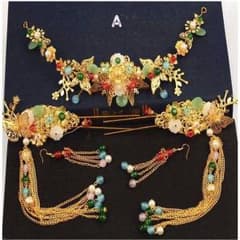 【最終値下げ品】武則天 風 中国系 髪飾り セットのサムネイル