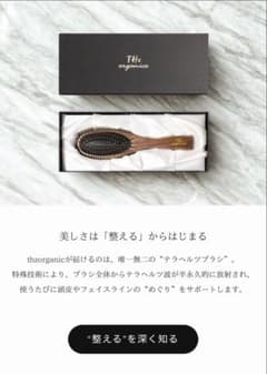 【新品50%オフ以下】THz organics ヘアブラシ★ギフトボックス付き 新品50%オフ以下】THz organics ヘアブラシ☆ギフトボックス付き | Mercari