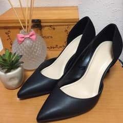 GU レディース セパレート パンプス 黒 クロコダイル柄のサムネイル