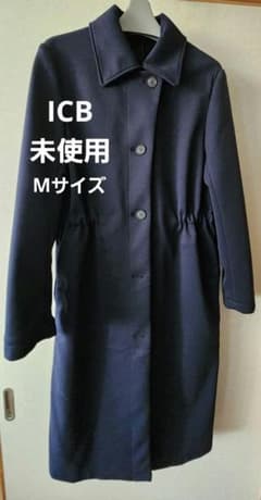 新品未使用】iCB 春秋コート ジャージ素材 ネイビー サイズ4・M - メルカリ