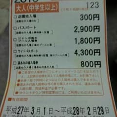 ナガシマ 割引券 大人４枚セットのサムネイル