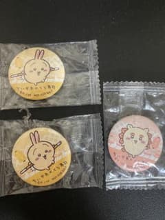치이카와 쿠라 스시 캔 배지 3점 세트 토끼 2점 시서 1점