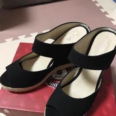 アンクルベルトウェッジソールサンダルのサムネイル