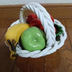 イタリア製　陶器製フルーツバスケット 陶器製フルーツバスケット イタリア製 - メルカリ