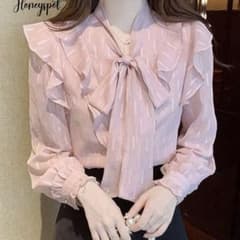 SHIEN honeyspot ピンクフリルブラウスのサムネイル