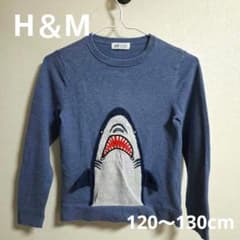 H&M キッズ シャーク ブルー 120～130cm