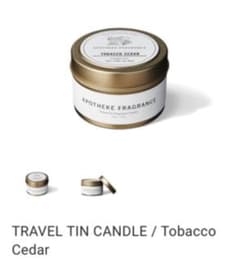 アポテーケ フレグランス キャンドル  Tabacco cedarのサムネイル