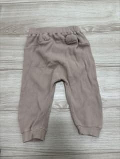 ワッフル素材 パンツ ベージュ ベビー 80サイズのサムネイル