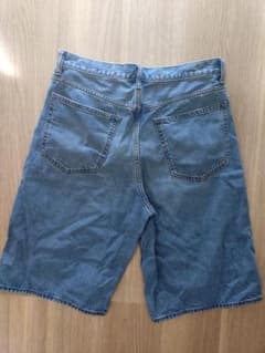 GU デニムハーフパンツ ライトブルー Mサイズ