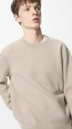 新品未使用✨UNIQLOウォッシャブルミラノリブクルーネックセーター