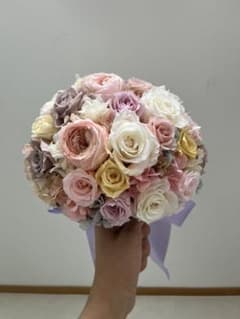 ジューン様　結婚式 ブーケ ブートニア ウエディング　ドライフラワーのサムネイル