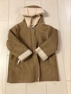 ZARA Girls フェイクムートンコート 104cmのサムネイル