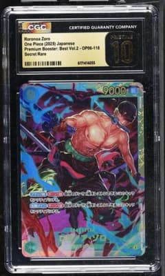 【CGC Pristine 10】ワンピースカード ・ゾロOP06-118 CGC pristine PSA10以上 ゾロ OP06-118 a996 - メルカリ