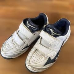 MIZUNO 野球トレーニングシューズ ホワイト ネイビーのサムネイル
