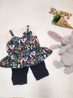 花柄ロンパース　テータテート　バースデイ　西松屋　赤ちゃん本舗のサムネイル