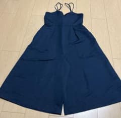 ワイドパンツ オールインワン ブラック キャミソール
