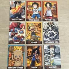 ワンピース　コレクションカードガム　9枚セットのサムネイル