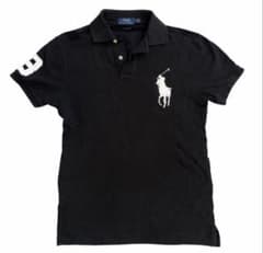 希少 Polo Ralph Laurenビッグポニー ブラック L 短丈