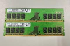 SAMSUNG DDR4 デスクトップ用メモリ 8GB 2枚セット - メルカリ