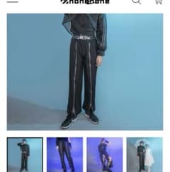 anonenoneダイナミックジッパーパンツのサムネイル