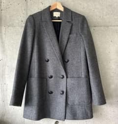 Sezane グレー ダブルブレスト テーラードジャケット - メルカリ