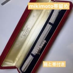 MIKIMOTO ミキモトK14WG 帯留め 真珠 和装小物 アコヤ真珠のサムネイル