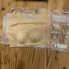 きれいになろう！ベージュ ノンワイヤーブラジャー Lサイズのサムネイル