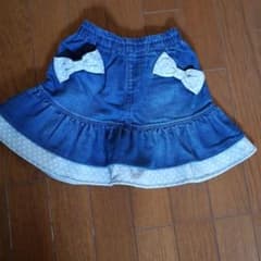 デニムストレッチスカート 110 トロワラパン KPのサムネイル