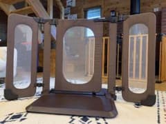 日本育児 ベビーゲート  おくだけとおせんぼ おくトビラ  Sサイズ  ブラウンのサムネイル